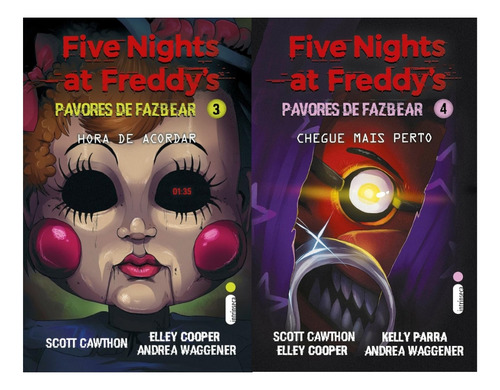 Kit Five Nights At Freddy's - Pavores De Fazbear - Volume 3 E 4 - Scott Cawthon - Livros Físicos