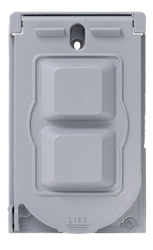 Wm1v-gy Leviton Placa Para Contacto Duplex Decora Intemperie