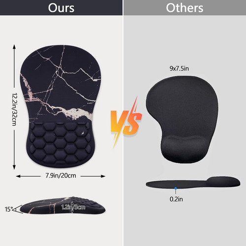 Mouse Pad Con Soporte Para Muñeca Laokiiy, Mouse Pad