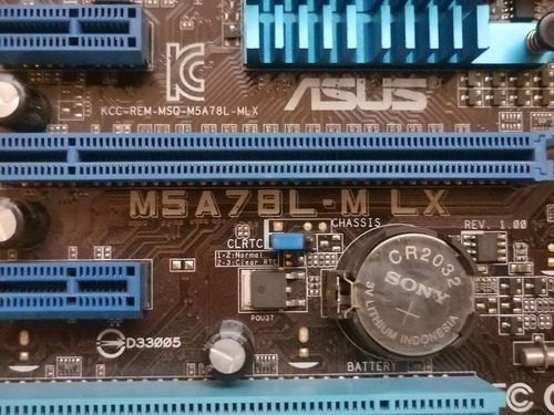 Placa Socket Am3+ Ddr3 M5a78l-m Lx Asus Fx/phenom/athlon (Usado)
