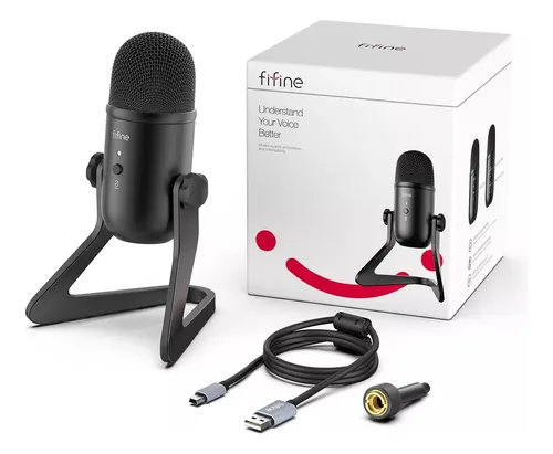 Micrófono Fifine K678 Condensador Cardioide Negro