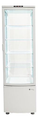 Heladera Vertical Exhibidora 4 Caras Tortera Confitera 235 L Color Blanco