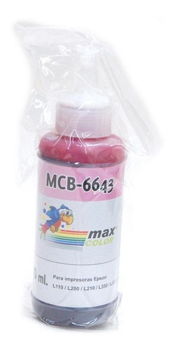 Botella Tinta Maxcolor Compatible Epson Ecotank L210 100ml