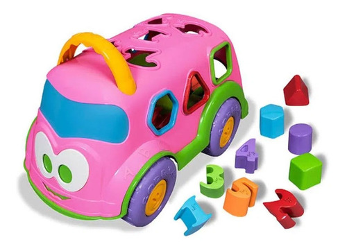 Baby Land Brinquedo Educativo Carrinho Com Bloquinhos