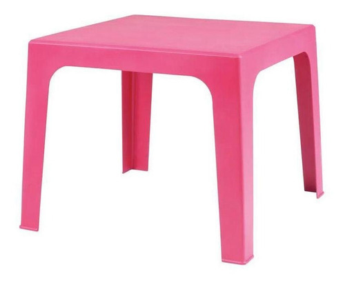 Mesinha Plástica Infantil Tarefas Brincadeiras Kids Rosa Mor