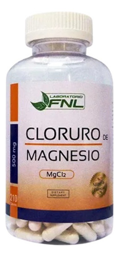 Cloruro De Magnesio Fnl 210 Caps Providencia Dietafitness