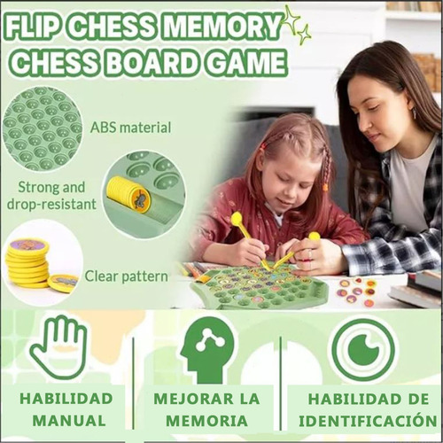 Juego De Mesa Infantil Para 4 Jugadores: Memorama