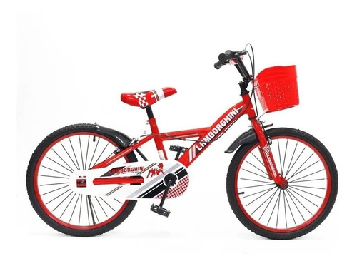 Bicicleta Rodado 20 Varon Nena C/canasto Lamborghini @mca