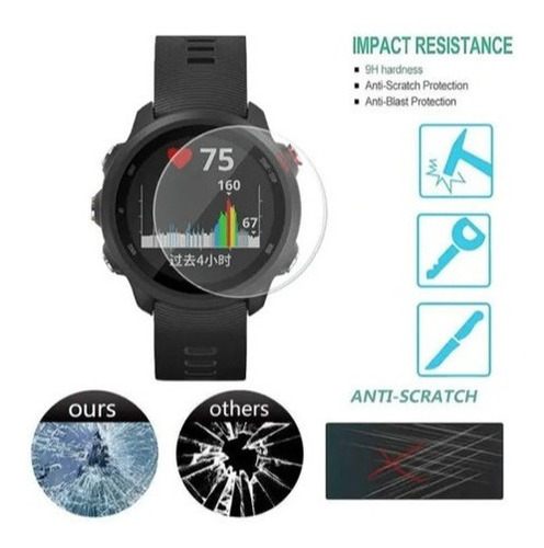 Imagem 6 de 6 de Case Capa Proteção Garmin Forerunner 645 + Película Vidro 9h