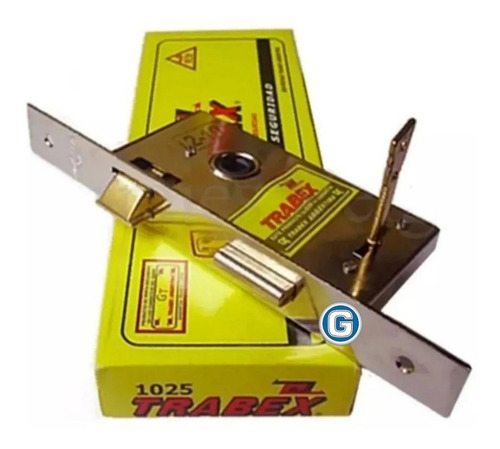 Imagen 3 de 7 de Cerradura Puerta Trabex 1025 Exterior Seguridad 2 Llaves