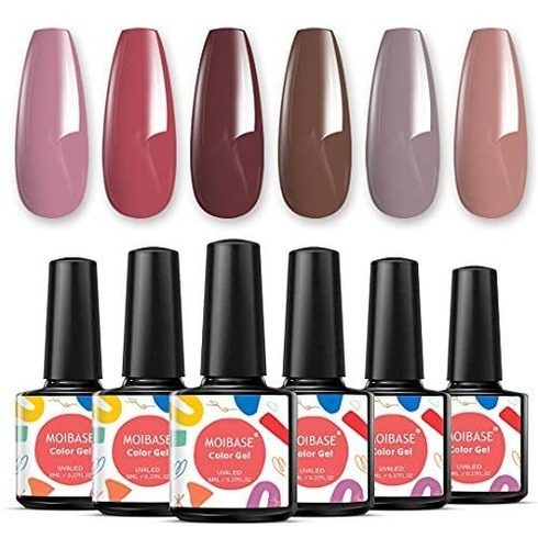 Esmalte - Moibase Gel Nail Polish Set, Popular Color Gel Pol