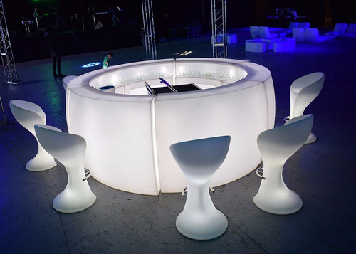 Imagen 8 de 10 de Alquiler Muebles Led Luminosos Barras Pista De Baile Livings