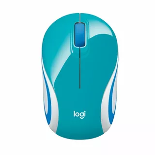 Mouse Logitech M187 Mini Inalambrico Celeste 910-005363 /vc