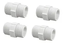 Comprar Kit 6 Nipel Niple Emenda União 1\u002F2 X 1\u002F2 Pvc Branco Krona