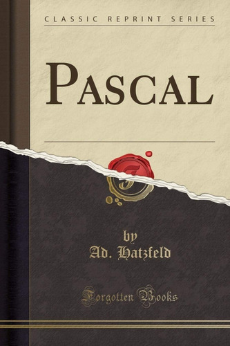 Libro Pascal (classic Reprint) (french Edition) Tapa Blanda