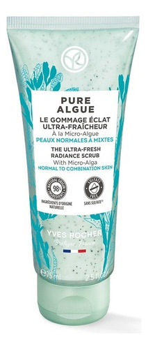 Exfoliante Facial Luminosidad Ultra Frescor Yves Rocher Momento de aplicación Día/Noche Tipo de piel Todo tipo