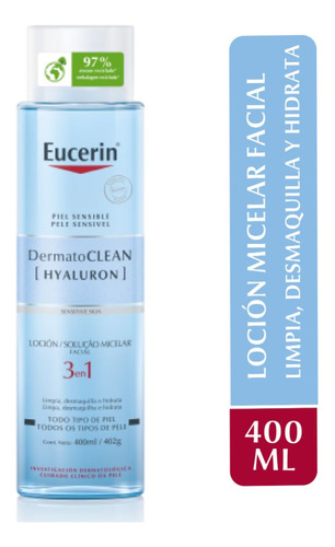 Eucerin Dermatoclean Locion Micelar 3 En 1 400ml Tipo de piel Todo tipo de piel