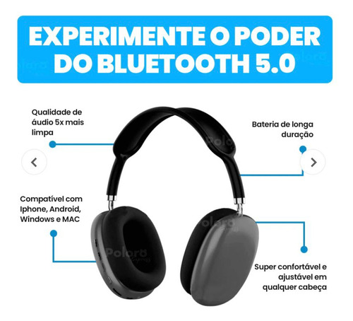 Auriculares inalámbricos Bluetooth compatibles con AirPods Max Color Blue