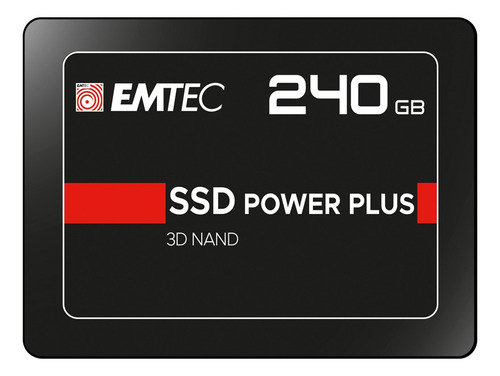 Disco Ssd Interno 240gb Emtec 2.5p Power Plus Unidad Solido Color Negro
