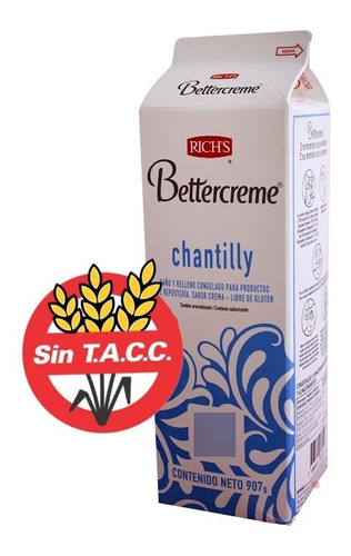 Crema Relleno  Bettercreme Rich 907g - Chantilly X 12 Und