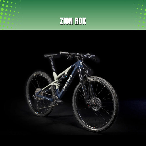 Bicicleta Mtb Zion Rok Carbono Doble Suspensión 29 1x12 V Azul - Gris M