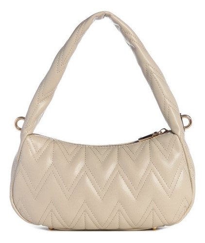 Cartera Mujer Guess Eda Top Zip Shoulder Bag Crema
