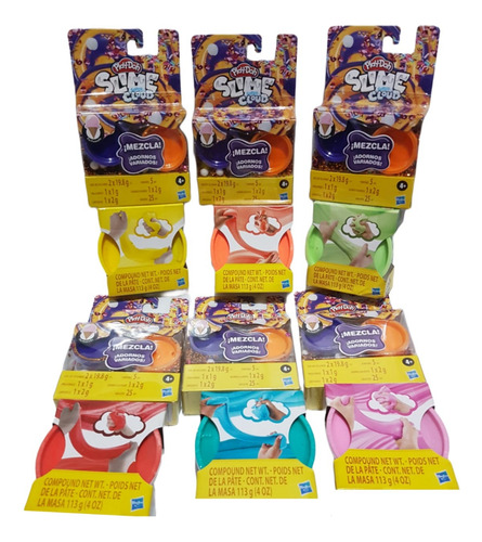 Slime Play Doh Pack De 2 Piezas Alazar Super Cloud