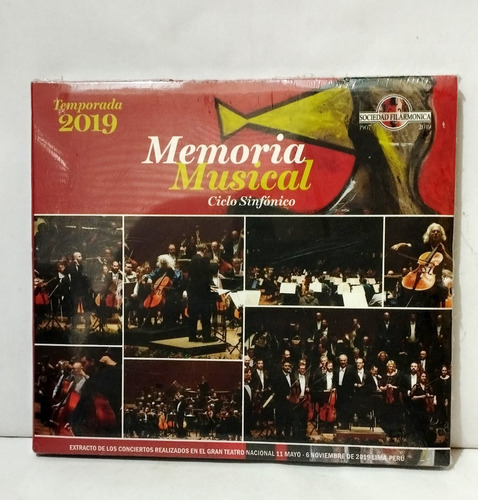 Cd Memoria Musical Ciclo Sinfonico 2019 Filarmonica Sellado