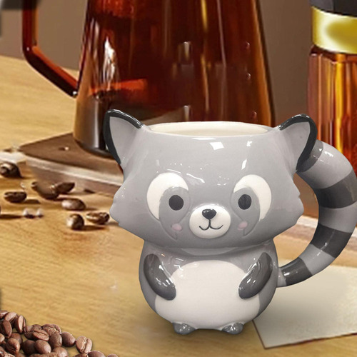 Yt Taza De Café De Cerámica, Taza De Leche De Té De Mapache