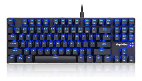 Eagletec Kg060-br Teclado Mecánico Para Juegos Con Led Azul