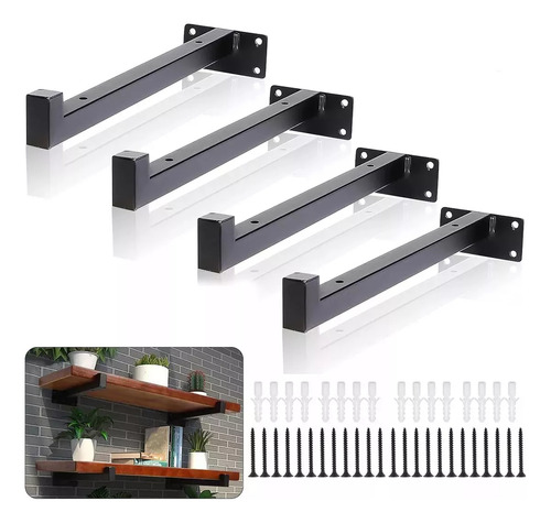 4 Soporte Que Soportan Estantes Flotantes Industriales 30 Cm Bextsrack