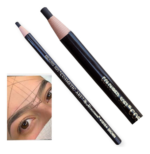 Lapiz Dermográfico Para Marcación De Cejas.. Marrón