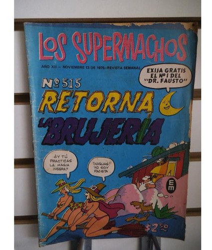 Comic Los Supermachos 515 Editorial Posada Vintage 