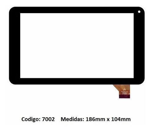 Touch Tactil Vidrio Tablet Positivo Bgh Y210 Fpc-tp070226