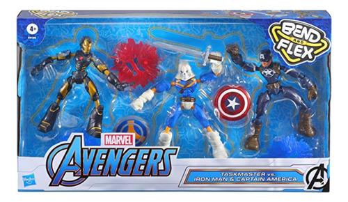 Boneco Avengers - Pack 3 Figuras Bend And Flex Marvel Hasbro