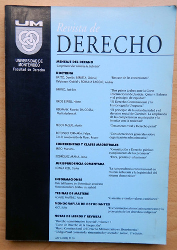 Revista De Derecho Nº 10 - 2006 Universidad De Montevideo