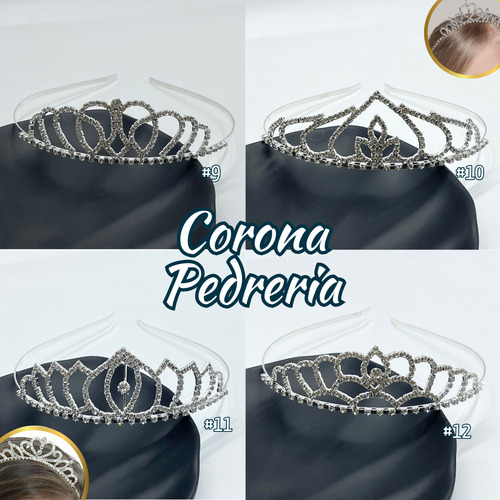 Corona Cintillo Tocado Tiara Para Cabello Princesa