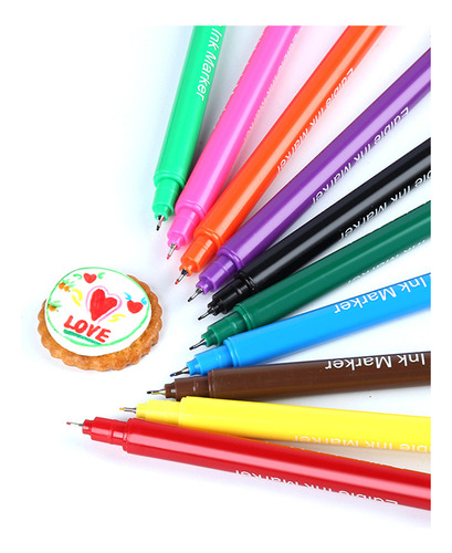 Ei. Marcadores Para Colorir, Canetas, Alimentos Para