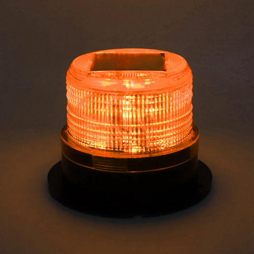Td Baliza Solar, Luz De Precaución, 8 Led, Sensor Del