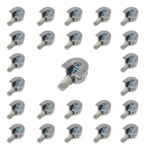 Rafix Conector Eurohard Caja Gris Plata X 100 Unidades 