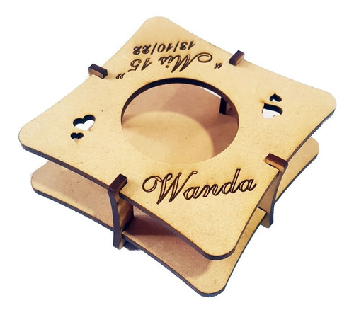 25 Fanales Porta Velas Fibrofacil Souvenir Casamientos Mdf