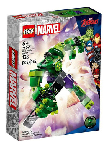 Lego Super Heroes Armadura Robótica De Hulk 76241 138 Piezas