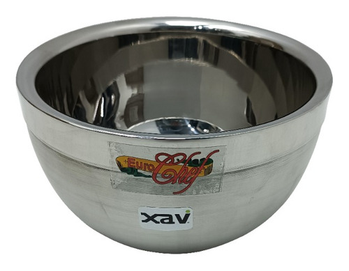 Bowl Ensaladera Doble Fondo 2lts Acero Eurochef A. 1695 Xavi