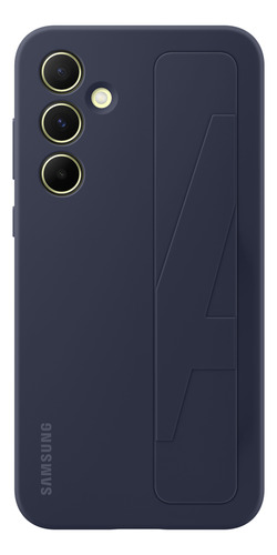 Samsung Galaxy A55 5g Standing Grip Case Blue Black