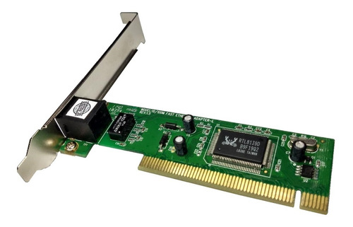 Tarjeta Red Axetech 10/100 Pci 32bit Rtl8139 Bulk Ivory