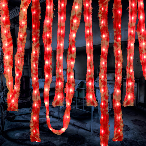 Luces Para Decoracion De Halloween Rojas 19.47 Pies 60 Leds