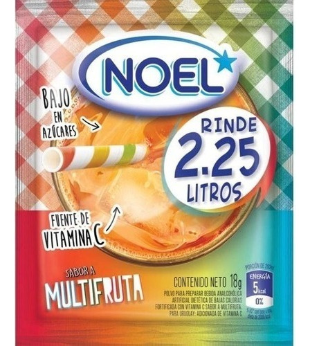 Noel Multifruta jugo 18 unidades de 18g