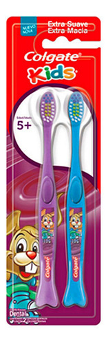 Cepillo de dientes infantil Colgate Kids ultra suave pack x 2 unidades