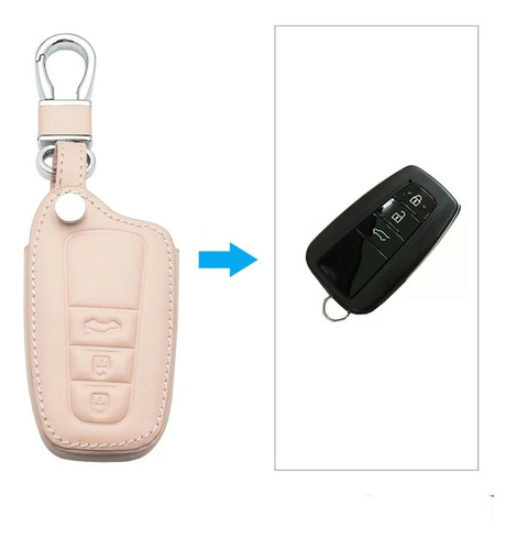 Capa Couro Para Chave De Presença Toyota Corolla Altis Xei
