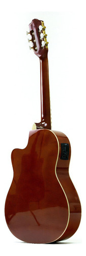 Guitarra eletroacústica Deviser L330kl, corpo esguio, cor natural